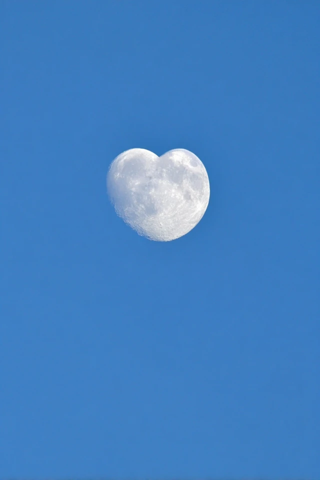 Heart Cloud in Blue Sky A Real Photo