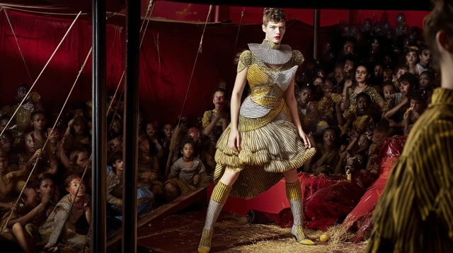 Fashion Show in a Circus by Annie Leibovitz