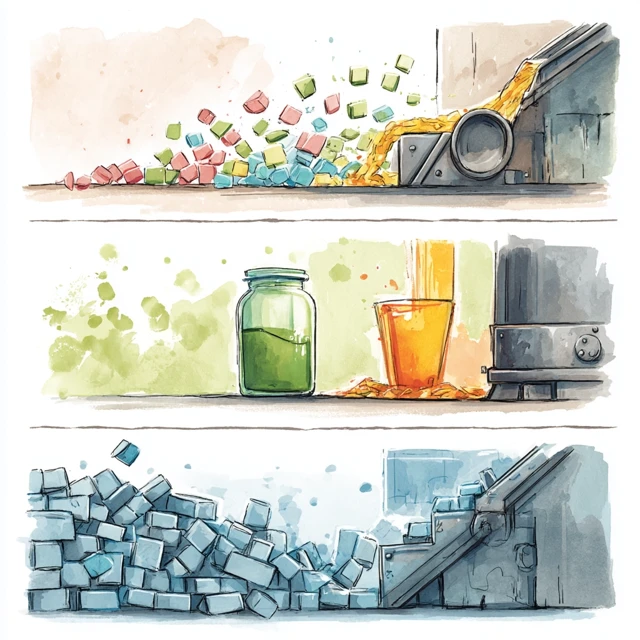 Recycling Process Illustration Childrens Book