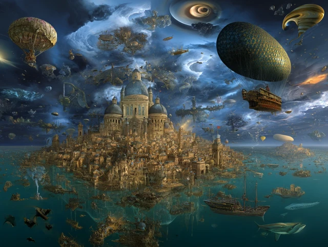 Surreal Art Atlantis Utopia Vladimir Kush Dali