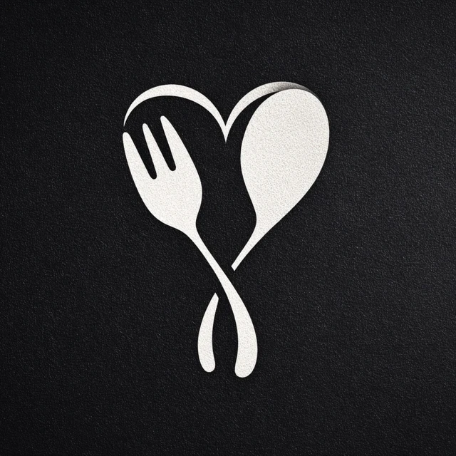 Fork and Spoon Heart Logo Design