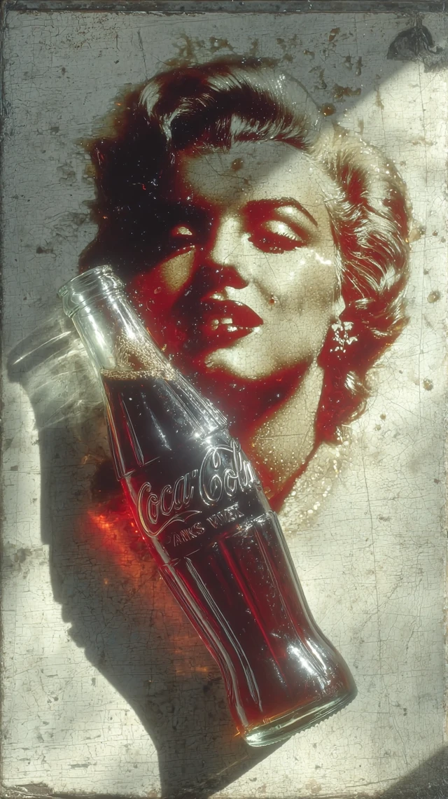 Marilyn Monroe Coca Cola Art Portrait