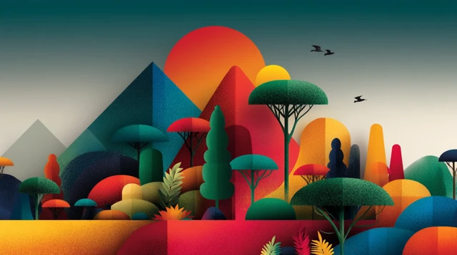 Colombian Diversity Minimalist Illustration