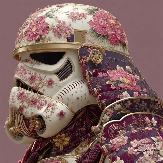 Stormtrooper Samurai Art Nouveau Fusion