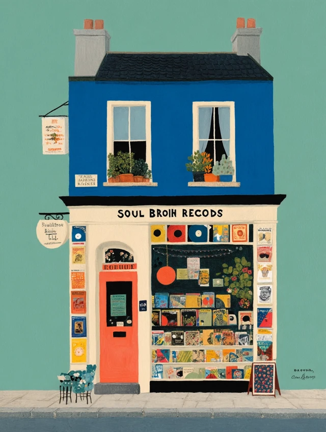 Soul and Records: London Record Store Painting