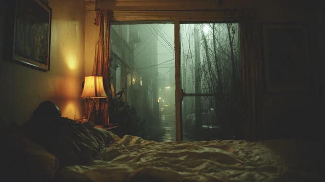 Dreamy Bedroom at Night - Moody Ambient Scene