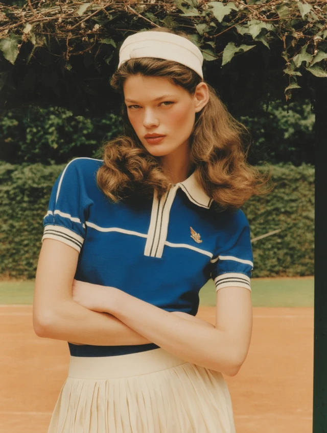 Tennis Editorial Portrait Vogue Paris Kodak Portra