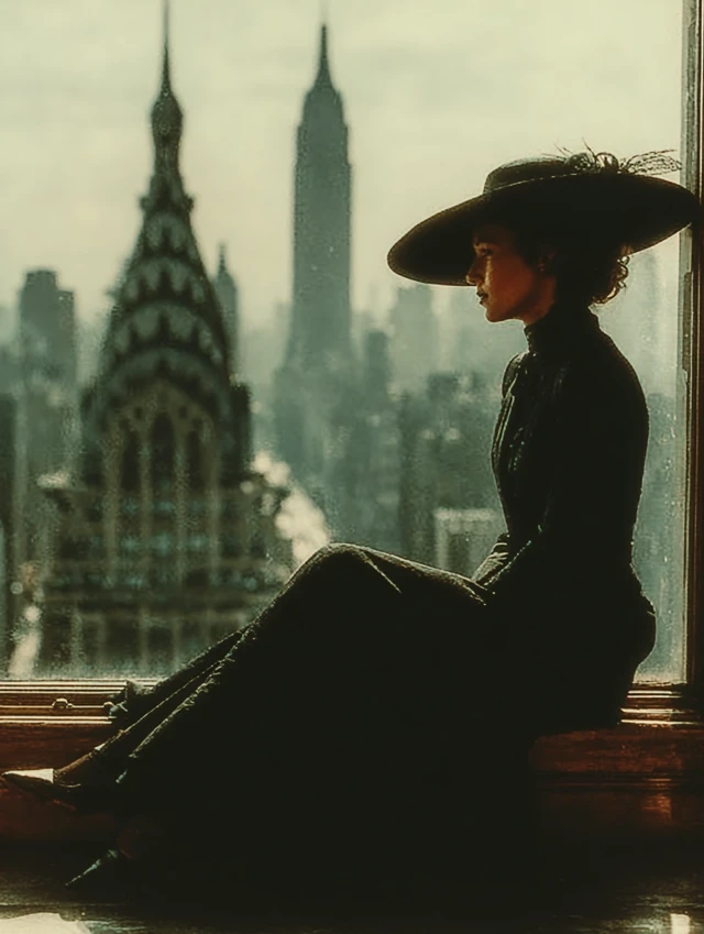 Lady in Orange Dress by Rodney Smith