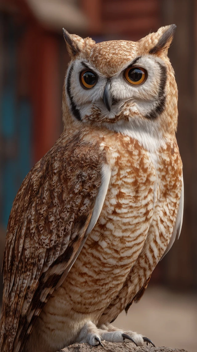 Realistic Owl Portrait in High Resolution