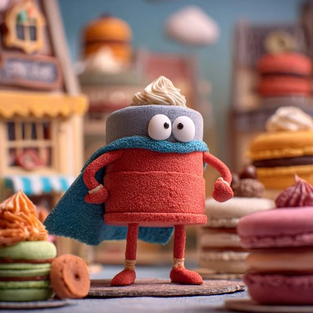 Superhero Cake Stop Motion Animation