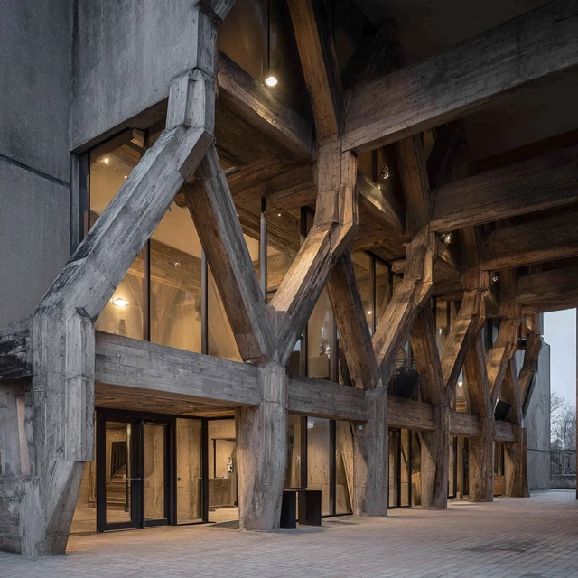 Art Gallery Architecture James Sterling Style