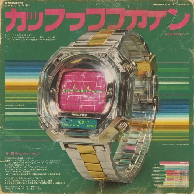 Vintage Japanese Smartwatch Ad NEOTONE PulseWatch 7X