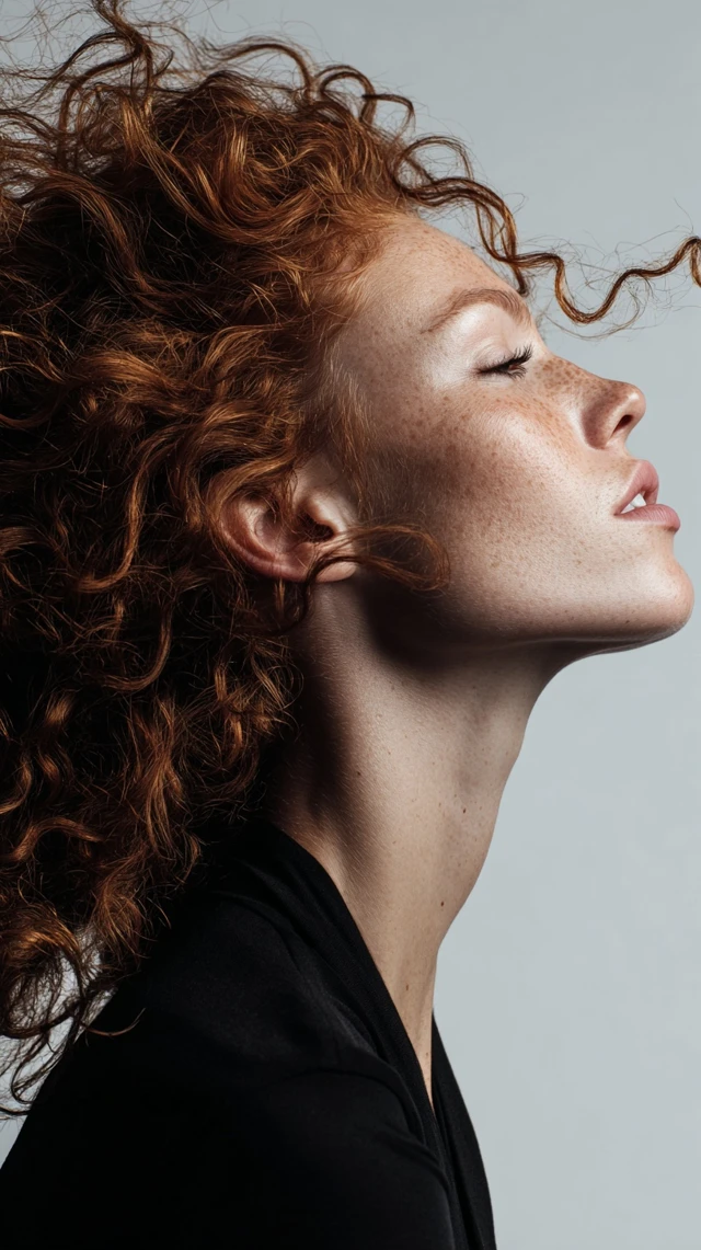 Redhead Portrait Curly Hair Fashion Photography