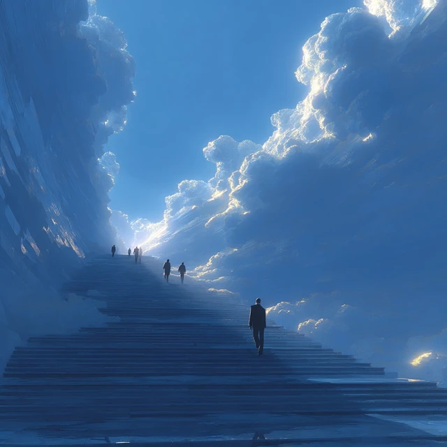 Ascending to the Sky: Motivational Business Concept