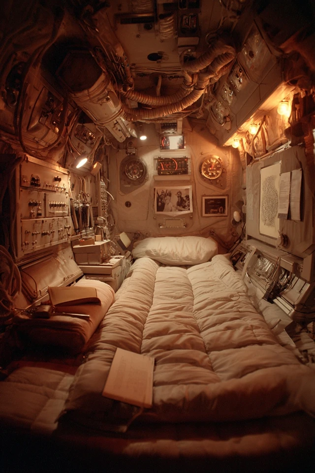 1969 Lunar Orbital Station Sleeping Pod Retro