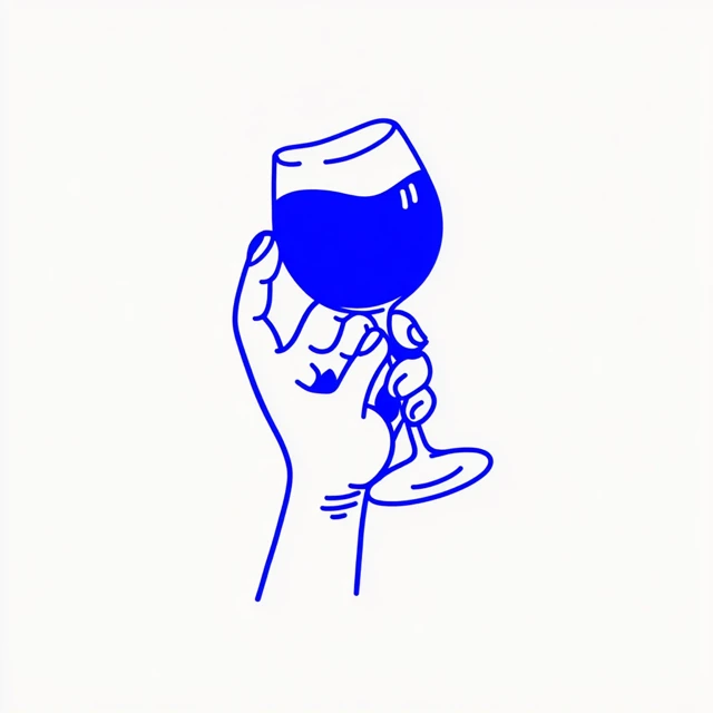 Minimalist Wine Glass Logo Design