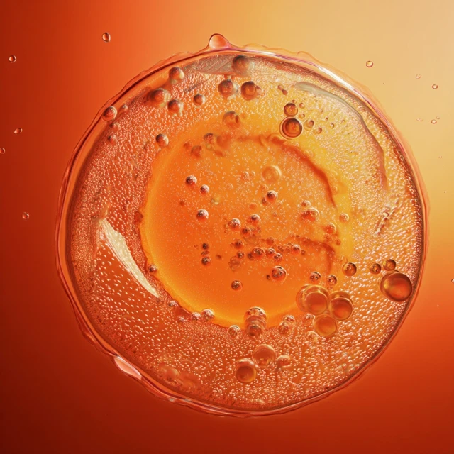 Orange Cell Bubbles Luxury Illustration