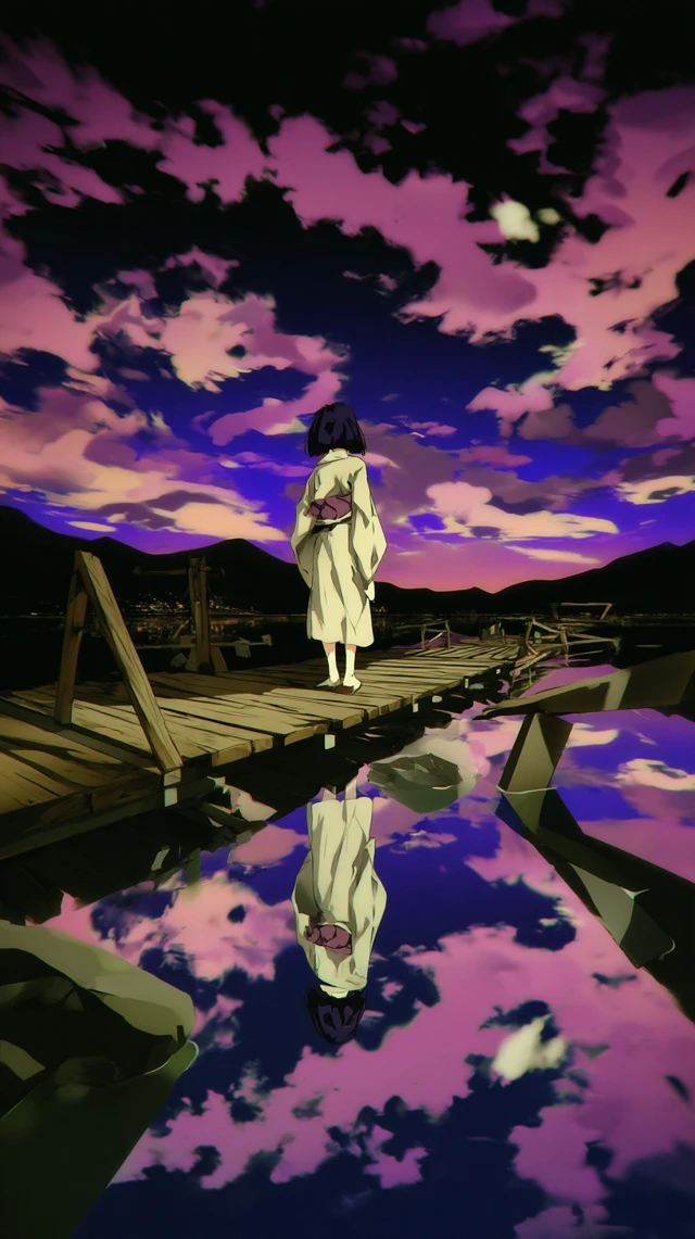 Anime Illustration Empty Reflection