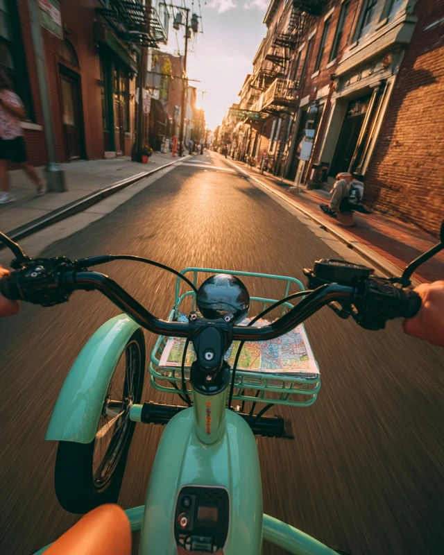Philadelphia Tricycle Ride First Person POV Travel Photography