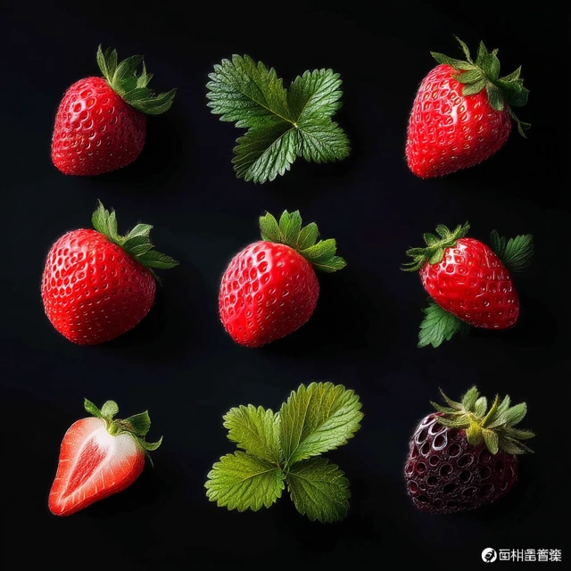 Delicious Strawberries Artistically Arranged