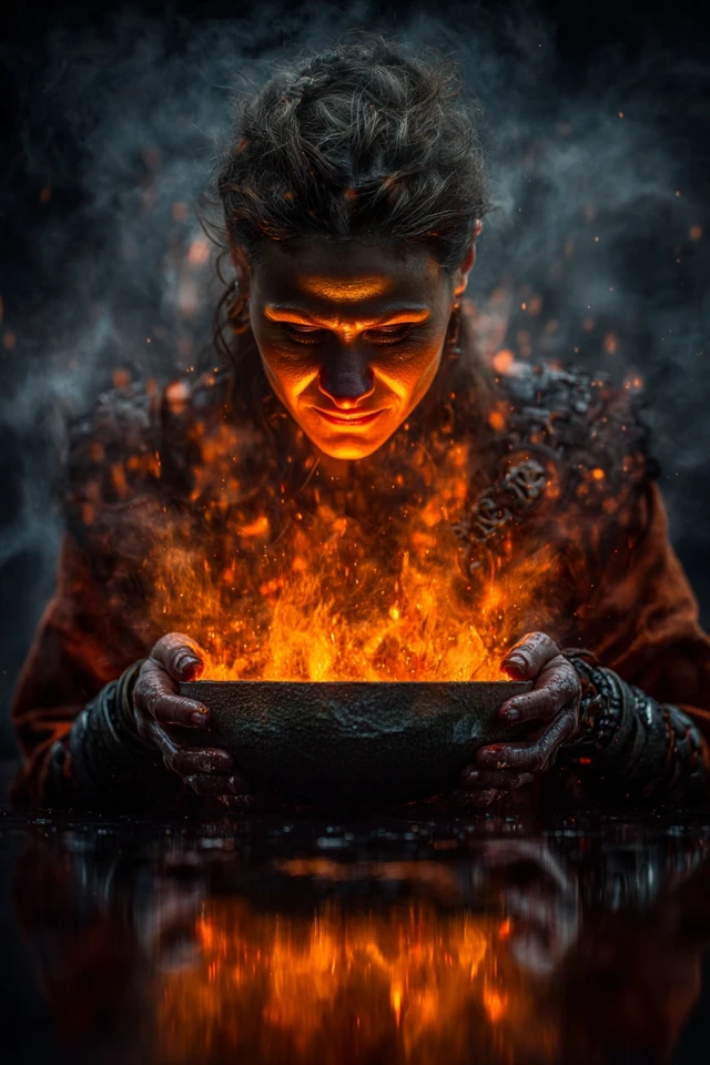 Viking Woman Ritual Prophecy of War