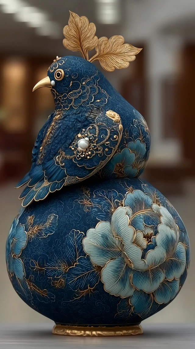 Opulent Porcelain Sculpture Abundance and Prosperity
