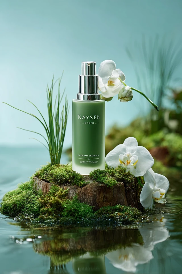 Kaysen Skincare Product Photography Nature Aesthetic