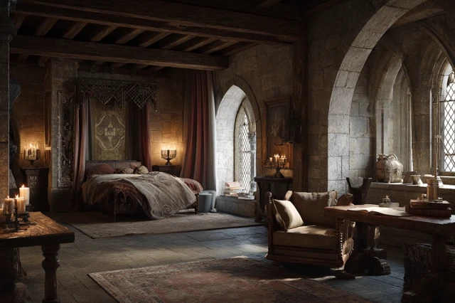 Medieval Bedroom Interior Design Castle Architecture
