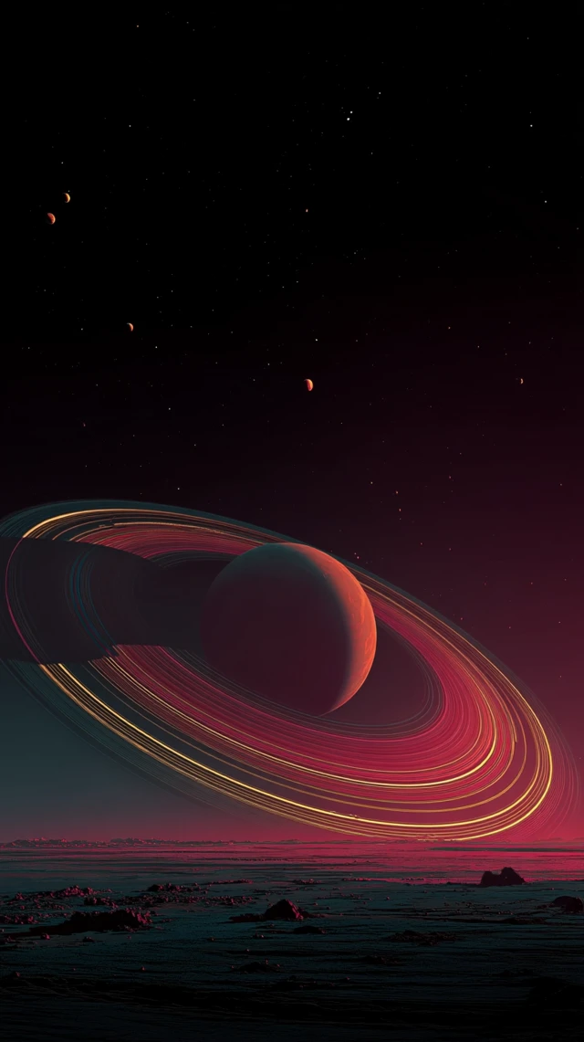Enigmatic Planet with Swirling Dust Rings