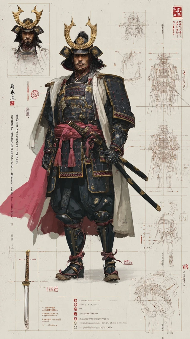 Japanese Warlord Oda Nobunaga Samurai Art