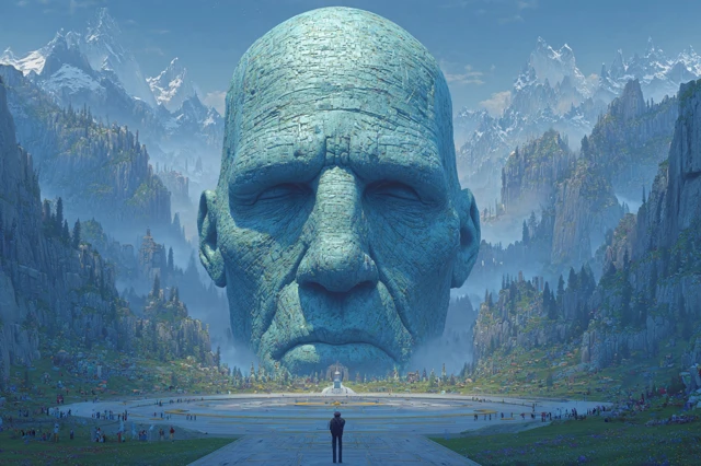 Giant Mountain Face Concept Art