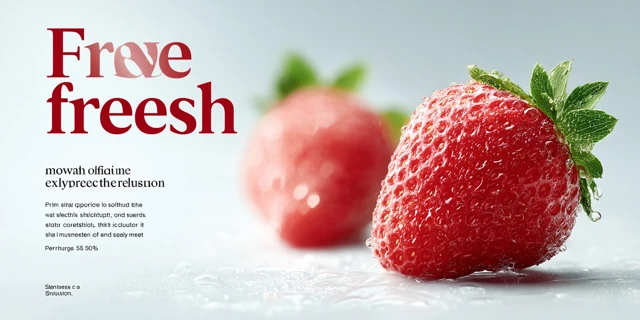 Fresh Strawberry Extreme Close Up Food Photography