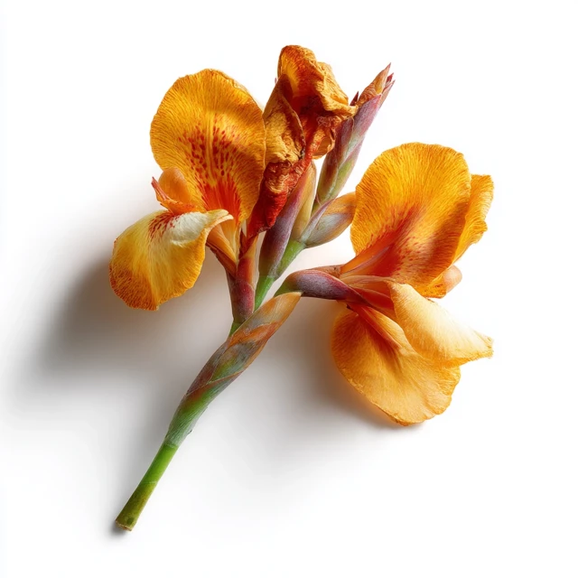 Canna Lily Flower Vibrant Colors High Resolution