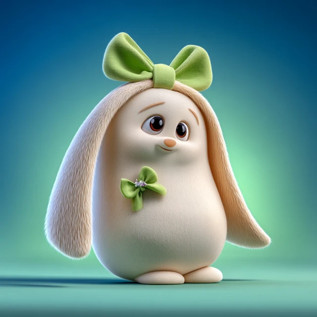 Adorable Plush Bunny Toy with Bow