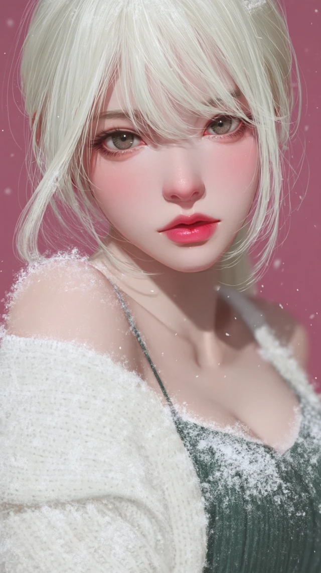 Anime Girl Illustration with Airbrushed CG Rendering