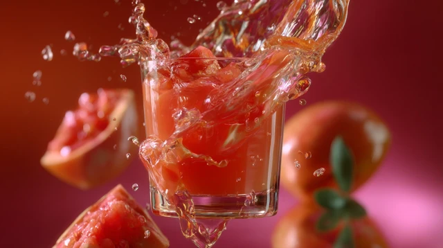 Fresh Guava Juice Tempting Swirling Drink