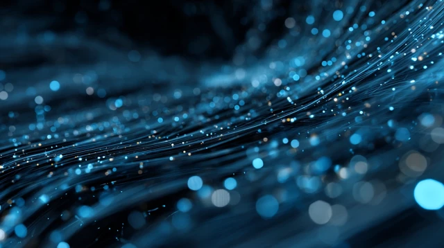 Abstract Digital Technology Blue Background