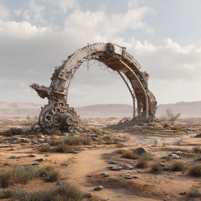 Damaged Ancient Alien Structure