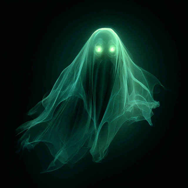Ethereal Ghost Illustration Spooky Halloween