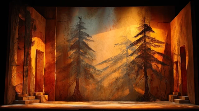 Broadway Theater Backdrop Design for Dance