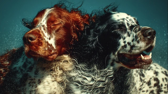 Joyful Dogs Blissful Expressions Portrait