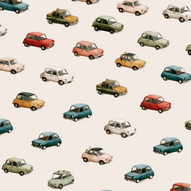 Car Pattern Illustration Simple Design