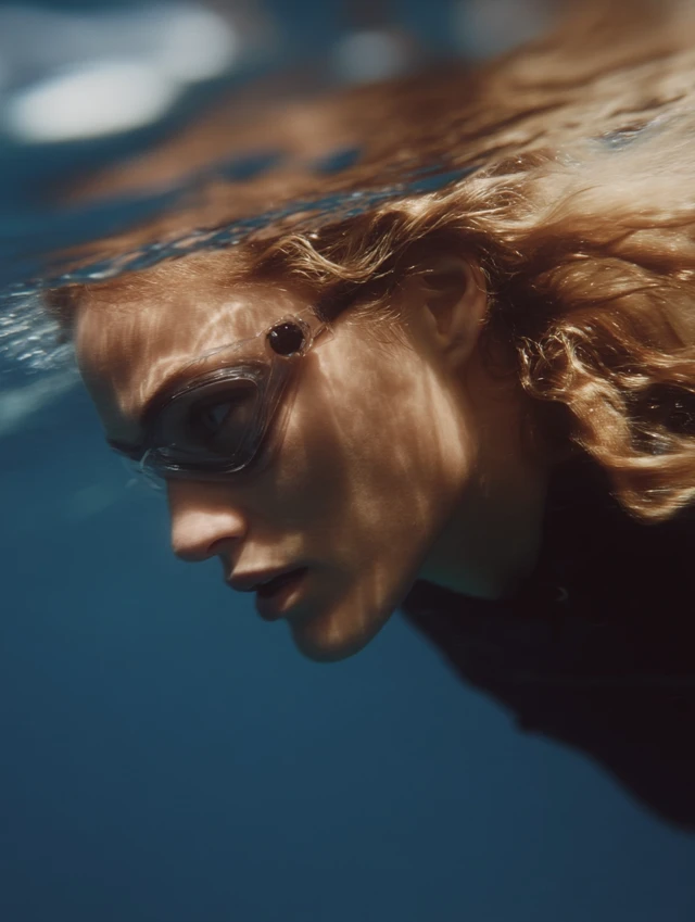 Underwater Action Jessica Alba Futuristic WetSuit Vogue