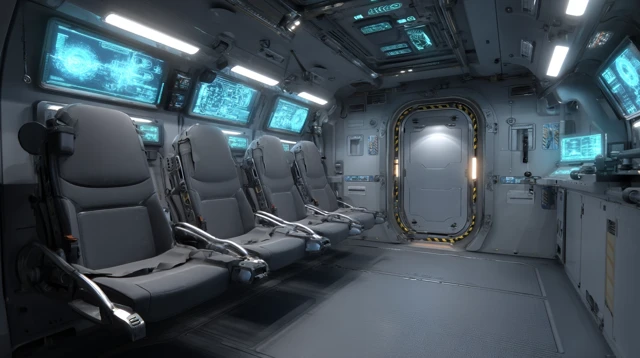 Futuristic Aircraft Interior Design