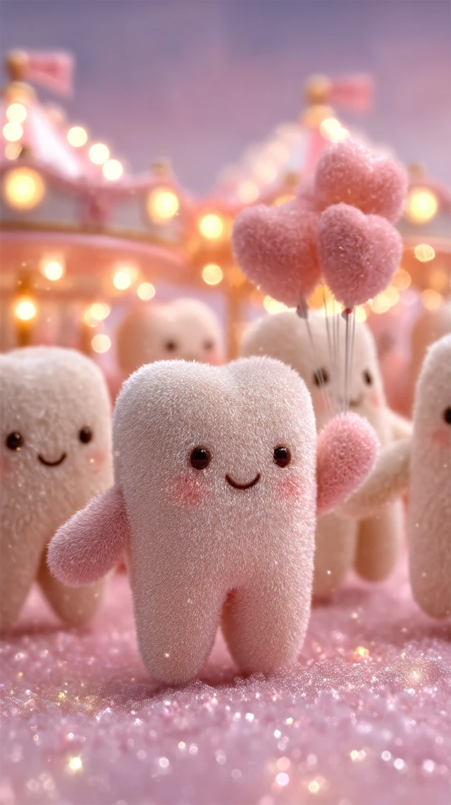 Dreamy Dental Wonderland Cute Cartoon Art