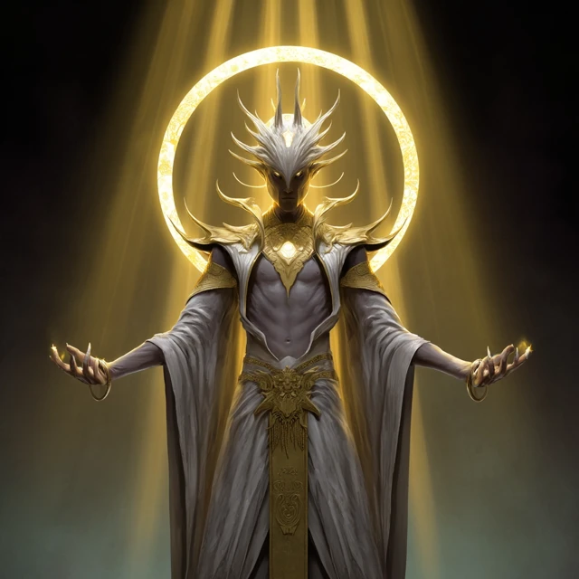God of Light Divine Anime Illustration