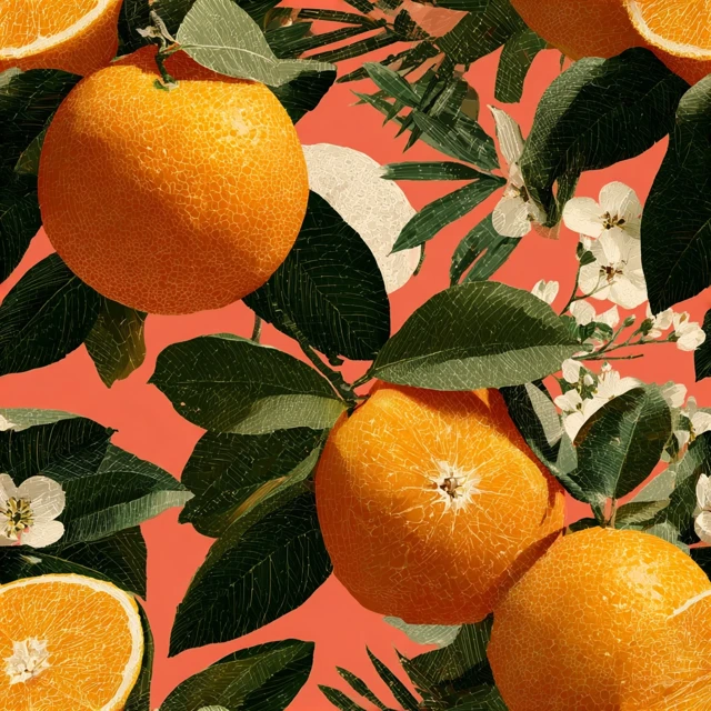 Orange Citrus Fruit Illustration Tropical