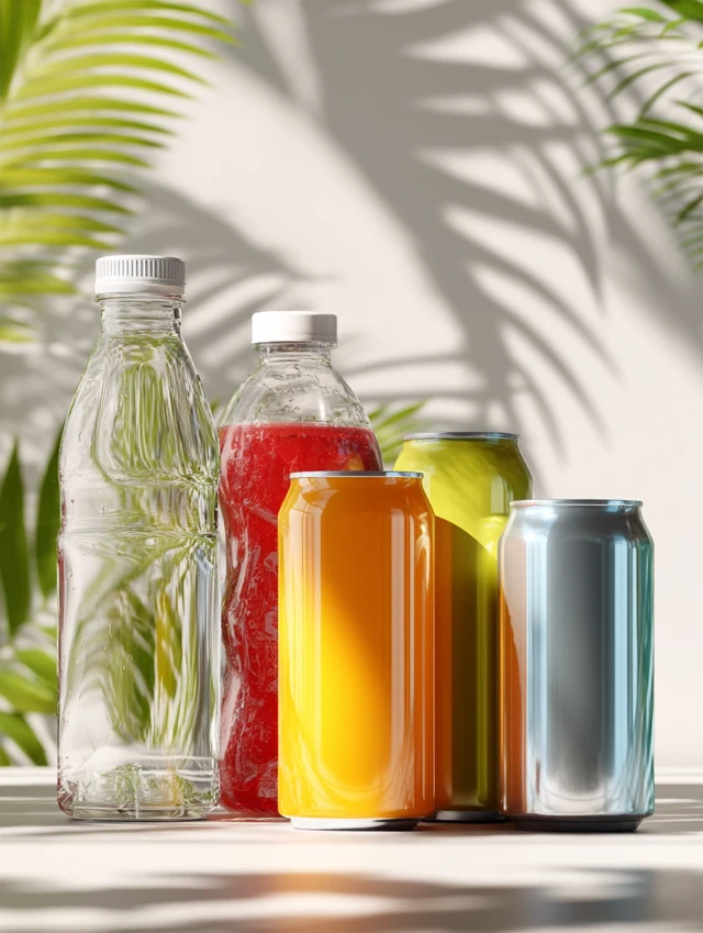 RTD Beverages Colorful Drinks Product Photography