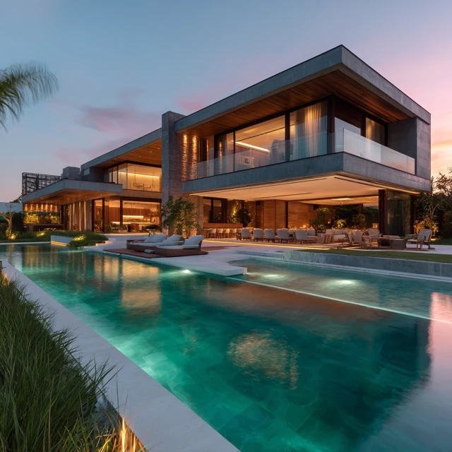 Luxury Villa in Brazil with Pool and Modern Design