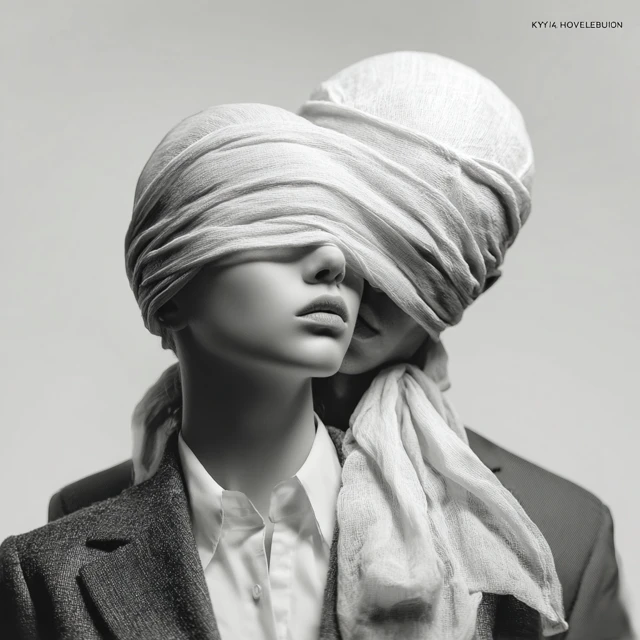 Love Is Blind Emotional Photography Concept